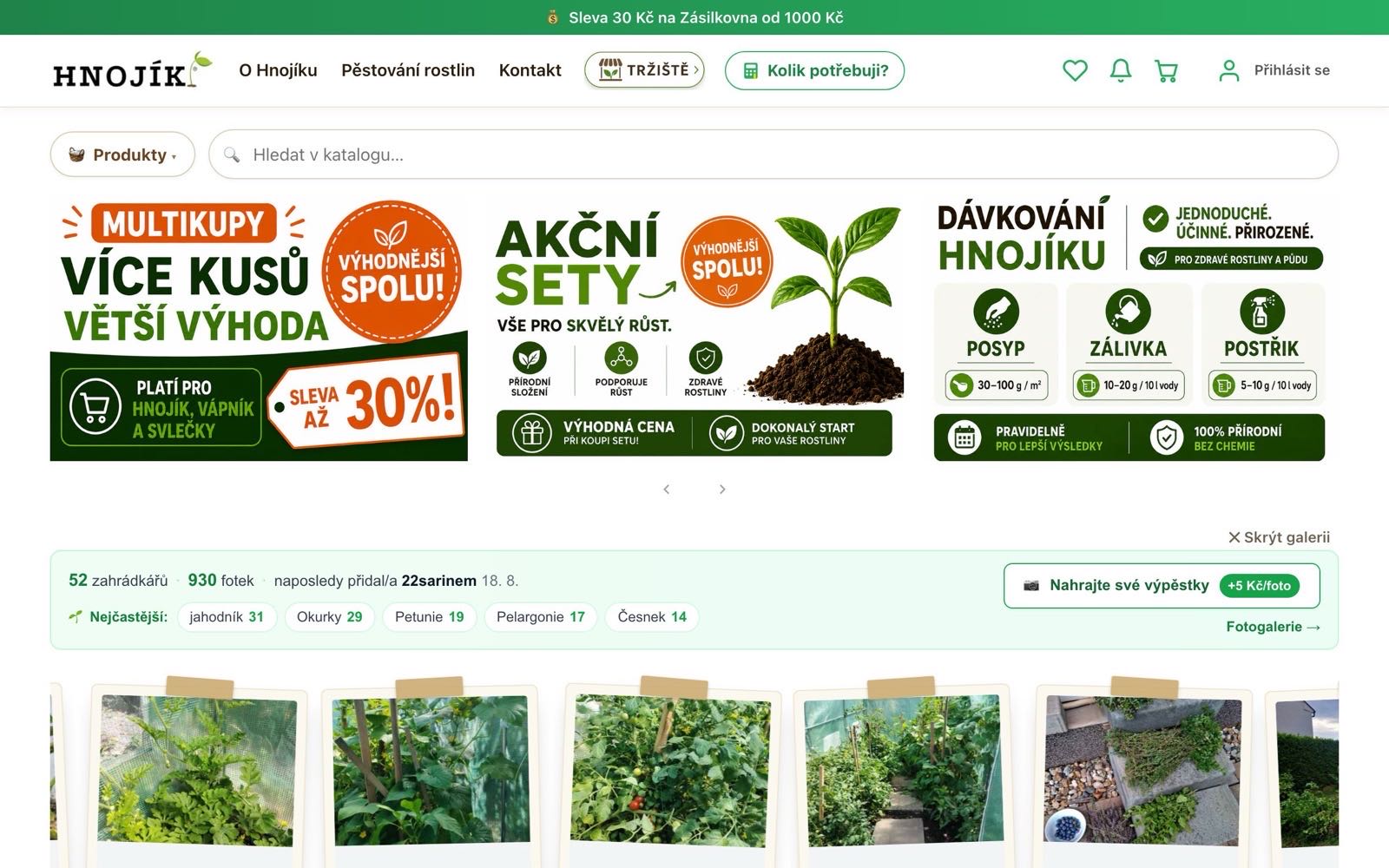 Náhled e-shopu Hnojík.cz