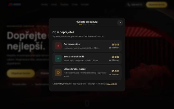 Rezervace online — objednání ve čtyřech krocích